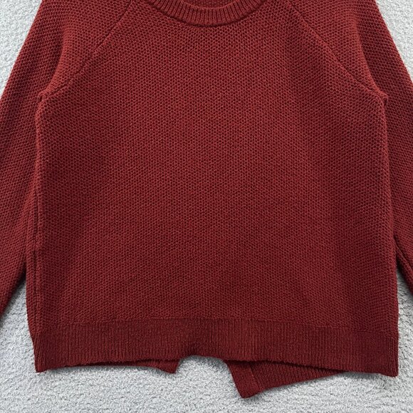 Madewell Province Cross-Back Pullover Sweater Red Burnished Mahogany Small - Picture 7 of 10